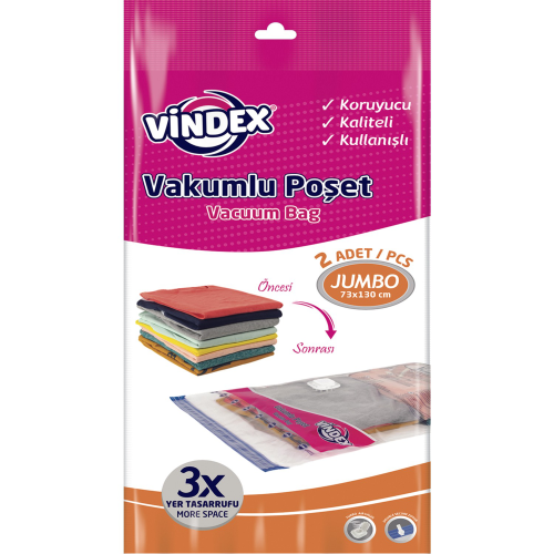VACUUM BAG 73*130 PCS 2 JUMBO